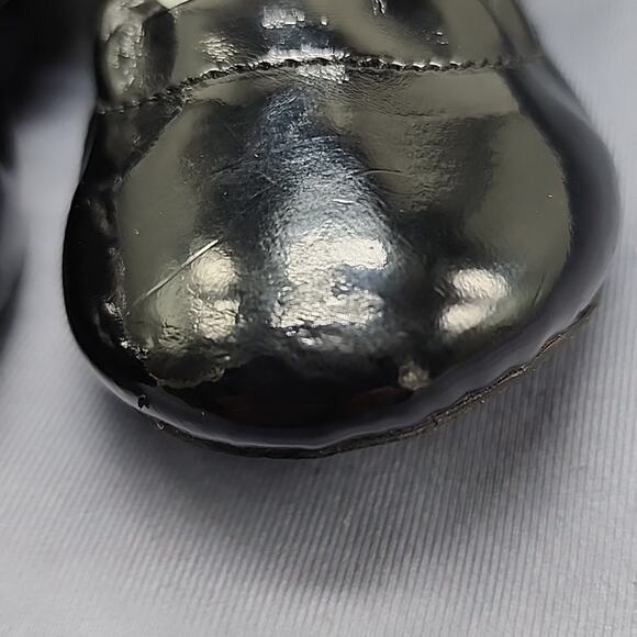 DIESEL BLACK PATENT LEATHER MARY JANE BALLET BABY FLATS BABY NEW WNB SIZE 6 - Picture 12 of 15